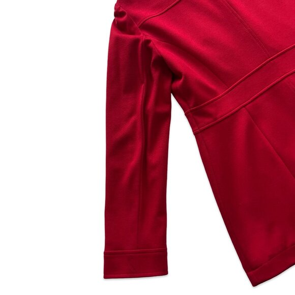 Red Stylish INC Coat with gold details Size Large. - Picture 13 of 15